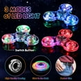 thumbnail image 3 of Paquete de 2 Fidget Spinners, juguetes antiestrés iluminados de Navidad para niños y adultos, juguetes antiestrés que brillan en la oscuridad para adolescentes, niños y niñas, premios para el aula par, 3 of 5
