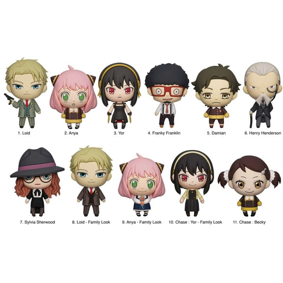 Monogram Spy x Family: Series 1 3D Foam Collectible 1Pc Bag Clip