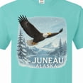 thumbnail image 4 of Inktastic Juneau Alaska Bald Eagle Mountain Landscape T-Shirt, 4 of 5