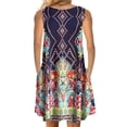 thumbnail image 2 of LYD Vestido de verano casual sin mangas con estampado floral para mujer con bolsillos LYD Vestido sin mangas, 2 of 2