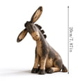 thumbnail image 2 of Vintage Style Donkey Animal Ornament, Farmhouse Donkey Figurine, Rustic Animal Statue for Home Shelf, Entryway Console, Study Desk, Cottage Decor and Animal Lover Gifts, 2 of 7