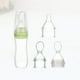 thumbnail image 2 of EeaseMX 3 cucharas de gel de sílice para pasta de arroz, biberón de entrenamiento para bebés, biberón de leche de gel de sílice, cuchara exprimible, biberón auxiliar para niños (verde), 2 of 7