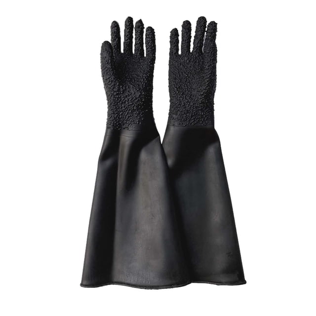 Almencla Gants en Caoutchouc pour Machine de Sablage avec Particules