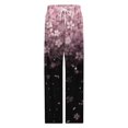 thumbnail image 4 of Cherry Blossom Gradient Sparkle Pajama Pants Loose Pajamas Female Breathable Home Trousers Leisure Sleeping Pants Large Size, 4 of 6