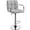Light Gray 1, variant on Renwick PU Leather Swivel Bar Stool with Large Steel Pedestal Base, Black