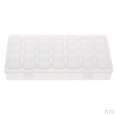 thumbnail image 1 of 10 piezas 28 ranuras plástico joyería píldoras organizador caja de almacenamiento contenedor caja de, 1 of 9