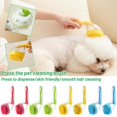 Blarkrus Pet Dog Cat Long Handle Softy Massage Bath Brush Scrubber