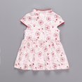 thumbnail image 4 of Vestido de manga corta para niños, hermoso patrón, estilo chino, vestido de verano para niña, vestido de una pieza para niños, estética elegante, 4 of 9