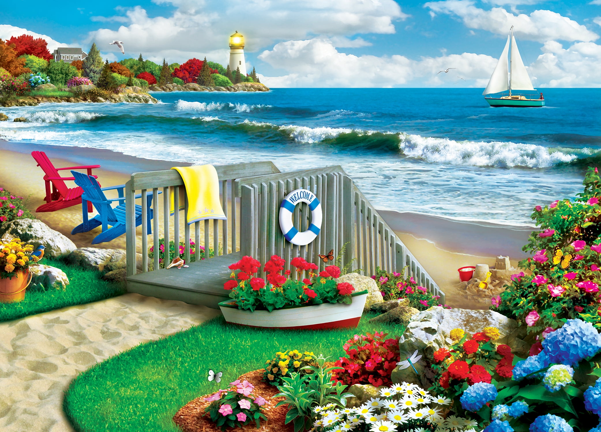 Lazy Days Coastal Getaway 1000 Piece Puzzle