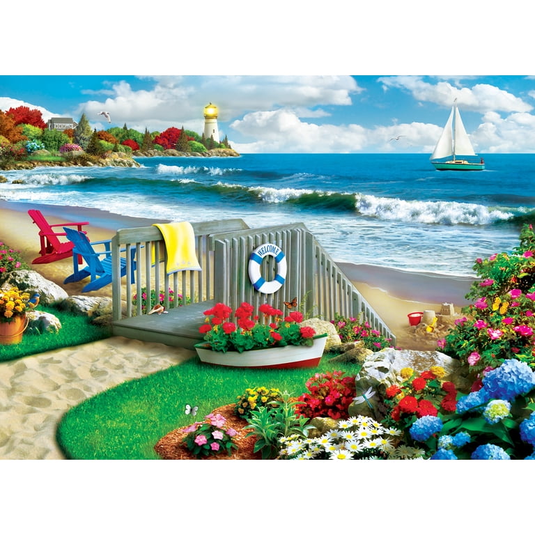 MasterPieces Lazy Days Coastal Getaway 1000-Piece Jigsaw Puzzle photo 3