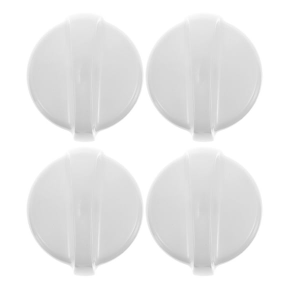 IBASETOY White Stove Knobs Supporter Lever for Replacement Easy Installation Versatile Kitchen Use Abs Material 4 pcs