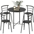 thumbnail image 1 of HOMCOM Dining Table Set for 4 Space Saving Kitchen Table and Chairs Black, 1 of 10