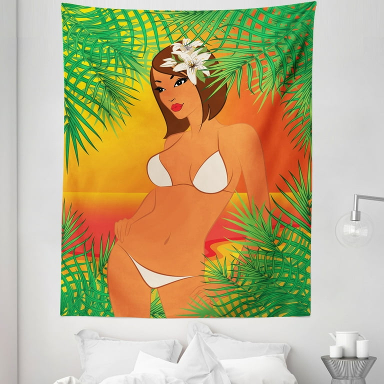 Pin up girl cheap tapestry