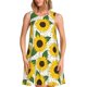 thumbnail image 1 of Fotbe Sunflowers Vestido de Verano sin Mangas para Mujer – Vestido Midi Línea A, Estilo Camiseta Floral, Vestido Playero Casual y Fluido, 1 of 7
