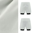 thumbnail image 5 of YLSDY Mens 2 in 1 Running Short Stretch Quick Dry Athletic Gym Shorts with Compression Liner Workout Short with Pockets White XXL, 5 of 9