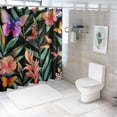 thumbnail image 7 of Orinice Bird of Paradise Shower Curtain, Colorful Tropical Flowers Butterfly Shower Curtains, Home Decor Artwork Shower Curtain Set with Hooks, Waterproof Washable Upgrad Polyester,  69x72, 7 of 7