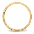 thumbnail image 3 of Primal Gold 14 Karat Yellow Gold 5mm Lightweight Milgrain Half Round Wedding Band Size 12, 3 of 10