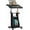 Black,1 Pack, variant on RONG-3 Mobile Lectern Podium, Height Adjustable Podium Stand, Standing Sit-to-Stand Desk, Rolling Cart Laptop Desk with Swivel Top Movable Wheels & Storage,White,1 Pack