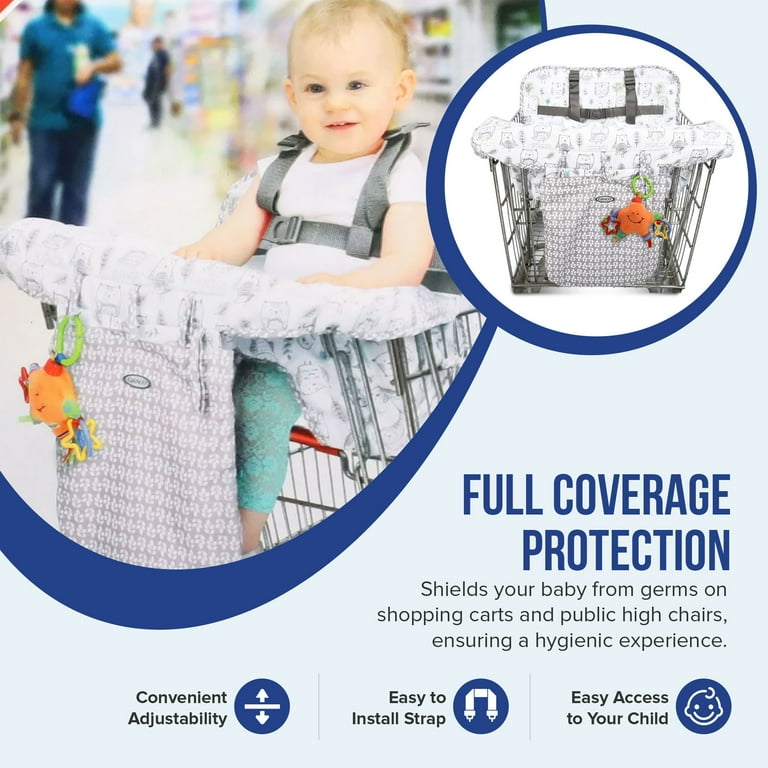 Graco Baby Shopping Cart and High Chair Cover with Storage Pouch
