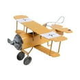 thumbnail image 1 of Avión de metal decorativo, pequeño modelo de avión biplano, miniavión colgante, decoración del hogar, artesanía, modelo de de hierro para sala de, 1 of 8
