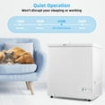thumbnail image 5 of Giantex 5 Cu Ft Chest Freezer, Freestanding & Flip Top Chest Freezer w/ 7 Temperature Settings, Removable Sliding Basket Included, Compact Deep Chest Freezer, 5 of 6
