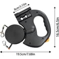 thumbnail image 3 of Philowng Dual-Pet Retractable Tangle-Free Dog Leash with LED Light, 3 of 10