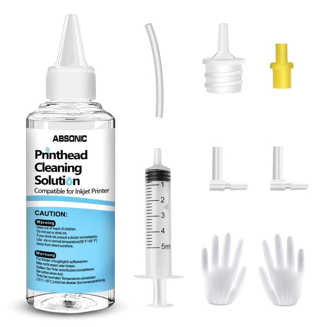 Kit de limpieza de impresora Absonic para Epson HP Canon Inkjet 100 ml