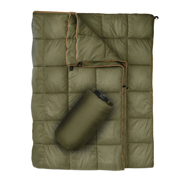 Manta GLORSIGN Puffy para acampar al aire libre, 203 x 152 cm, impermeable
