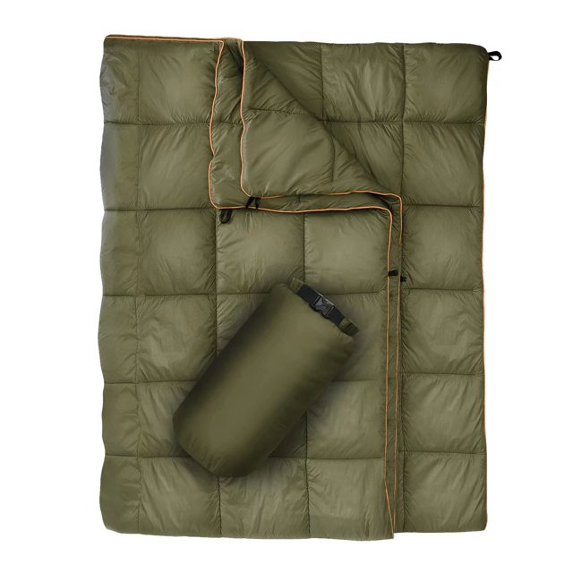 Manta GLORSIGN Puffy para acampar al aire libre, 203 x 152 cm, impermeable