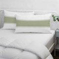 thumbnail image 4 of Sage Green Striped Body Pillow Cover, Pillowcase Protectors with Zipper, Breathable Decorative Throw Pillow Case Cover, Modern Geometric Abstract Art Pillow Shams for Couch Sofa 24x36Inch, 4 of 8