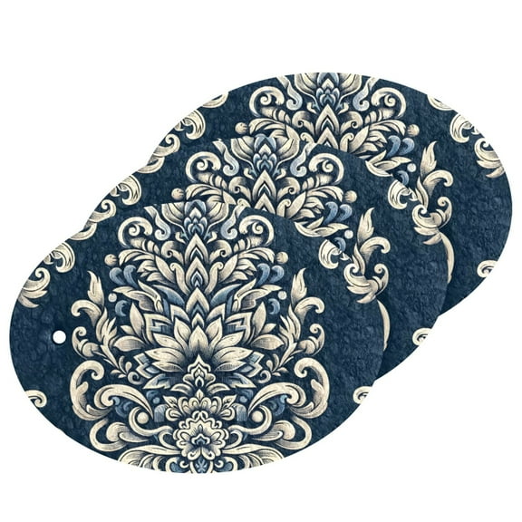 Boho Patterns Totems 3 Pack Dish Sponges Bulk Natural Sponges Compressed Sponges Non-Scratch for Kitchen Cleaning Dishes