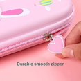 thumbnail image 2 of Estuche para lápices bonito para niños y niñas, estuche para lápices con dibujos en 3D, estuche de papelería, gran capacidad, múltiples compartimentos (unicornio rosa), 2 of 4