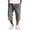 Gray #21, variant on Dresfit Corduroy Shorts Men Long Baggy Shorts Summer 2026 Drawstring Multi Pockets Vacation Bottoms Waistband Solid Relaxed Fit Holiday Bermuda Shorts XL