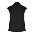 thumbnail image 4 of Linen Sleeveless Shirts for Women Cotton Collared V Neck Solid Tank Top Casual Summer Outfits Dressy Casual Basic Tees Trendy Clothes, 4 of 5