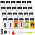 thumbnail image 1 of 24 Pack 4oz Empty PET Plastic Juice Bottles with Leak-Proof Caps Lids, Reusab..., 1 of 5