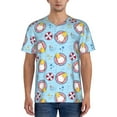 thumbnail image 4 of Haiem Hip Hop Hipster Baseball Jersey Button Down Shirts Sports Uniforms Men Women Jersey(Gnome Pool Party,3X-Large), 4 of 9