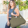 thumbnail image 2 of Yogiii Large Yoga Mat Bag | The Original YogiiiTotePRO | Large Yoga Mat Tote Sling Carrier with Side Pocket | Fits Most Size Mats (Olivine Green), 2 of 3