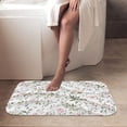 thumbnail image 4 of 1pc Floral Pattern Fabric Absorbent Non-Slip Bathroom Thickened Flannel Rug Decor,Soft,Quick Drying,Suitable For Indoor/outdoor Use,Bathrooms,Bedrooms,Kitchens,Terrace,Laundry Rooms,16"x24", 4 of 9