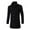 Black, variant on Men's Business Blazer Jackets Classic Double Breasted Work Long Windbreaker Fashion Wool Blend Coat Cardigan