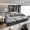 Grey, variant on YWEN 102" Boneless Couches for Living Room|L-Shaped Sofa with 3 Ottoman|4 Seater Modular Sofa|Memory Foam Sectional Sofa|Cloud Couch Sectional Couch(Easy to Sssemble)