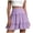 Purple, variant on larppty Pleated Skirts for Women Flowy Boho Ruffle Mini Skorts Crochet Casual Golf Tennis Skirts Beach Vacation Outfits 2026(White, M)