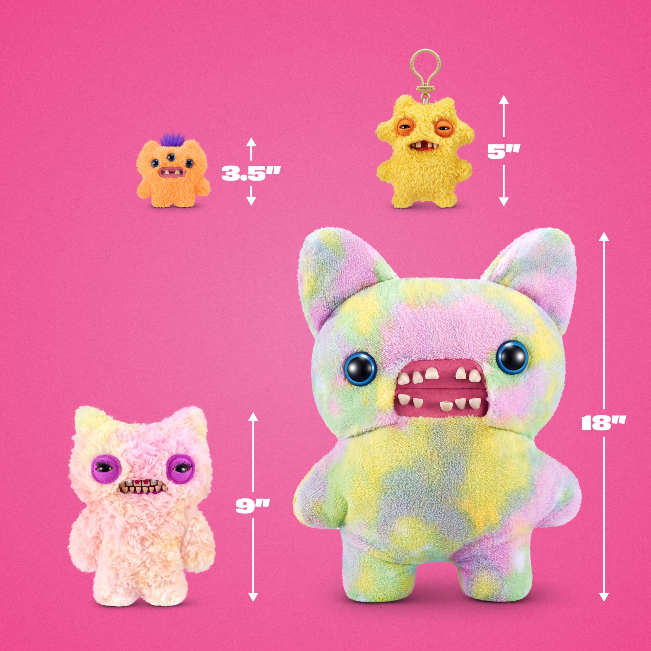 Fuggler Baddies Fuggs 9 Inch (Munch Munch) by ZURU - Ugly Monster Plush for All Ages