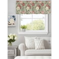 thumbnail image 2 of Retro Pink Red White Flowers Valances for Windows,Kitchen Valance Rod Pocket Short Curtain,Country Floral Art Valance Curtain Window Valances for Bedroom Living Room 42x12in, 2 of 9