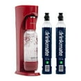 thumbnail image 1 of Drinkmate OmniFizz Sparkling Water and Soda Maker, Carbonates Any Drink, Bubble Up Bundle - Includes Two 60L CO2 Cylinders, One Carbonation Bottle, and Fizz Infuser (Royal Red), 1 of 4