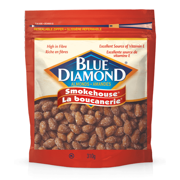 Blue Diamond Smokehouse Almonds 310g, BD Smokehouse Almonds 310g