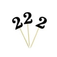 thumbnail image 3 of Darling Souvenir, Number 2 Birthday Cupcake Toppers, Birthday/ Anniversary Party Dessert Decorations - Pack Of 20, 3 of 3