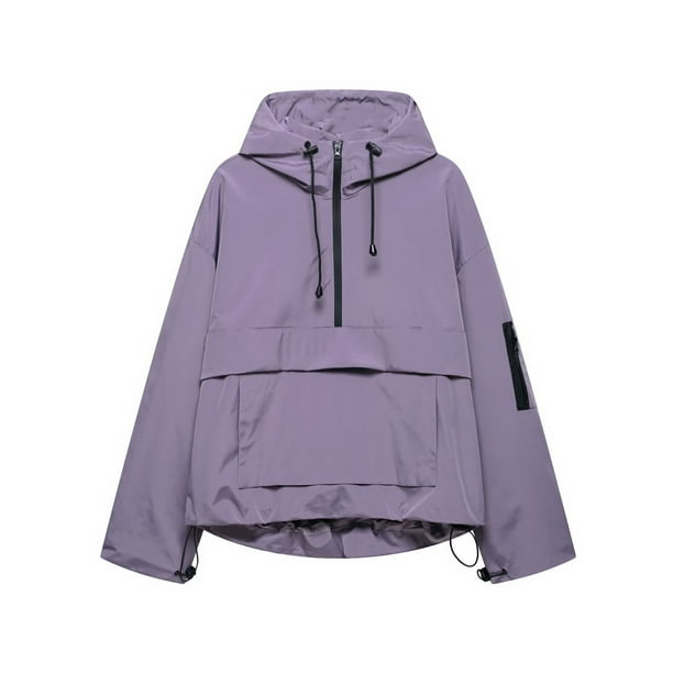 Chaqueta y abrigo informal de manga larga con capucha para mujer, chaqueta de tela de tres capas con bolsillos multicolor, abrigo/chaqueta informal de manga larga con capucha, abrigo de poliéster para