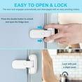 KINGMAS Refrigerator Fridge Freezer Door Lock for Kids, Child Proof