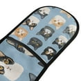thumbnail image 4 of Yayeee Double Oven Mitt Kitchen Heat Resistant Baking 35" x7" Quilted Glove, Cartoon Cute Cat, 4 of 6