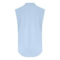 thumbnail image 5 of MIXUE Womens Summer Tops Summer Solid Color V Neck Sleeveless Loose Fit Tank T-shirts Holiday Wear,Blue,XXXL, 5 of 5